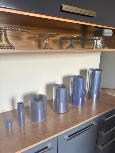 Rolos de acetato: 30, 25, 20, 15 e 5 cm