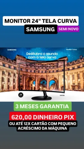 Monitor 24" Tela Curva Samsung