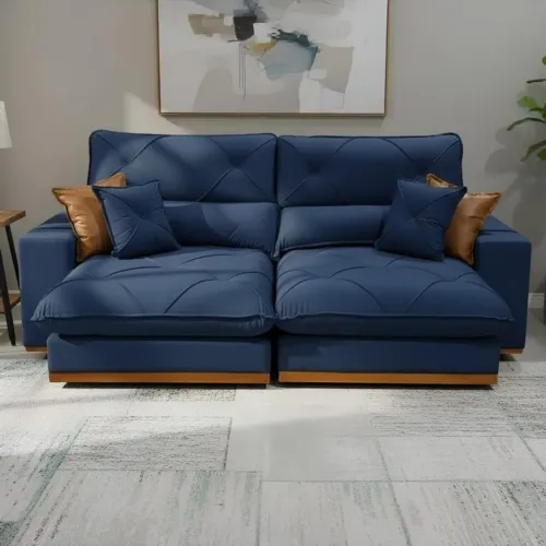 Sofá Retrátil e Reclinável Aquilles 2.50m - Entrega Rápida