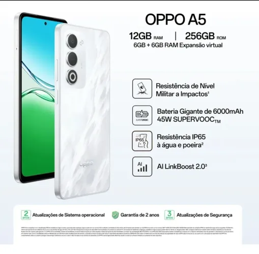 CELULAR OPPO A5 BRANCO