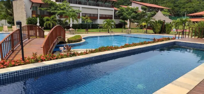 CLUBE MERIDIONAL | Apartamento MOBILIADO , PISCINA PRIVATIVA , BEIRA-MAR Praia dos Carneir