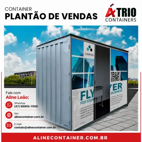 Container Modular Office Novo Brusque SC - Reforço Cadeado Pintura