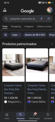 Cama box king