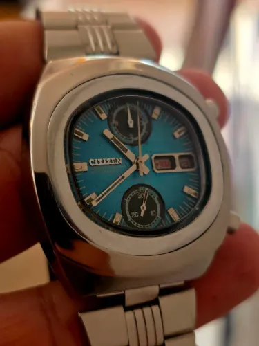 Relógio Citizen Chronograph Automatic 23J "Helmet" 8110 Made in Japan Original de 1974