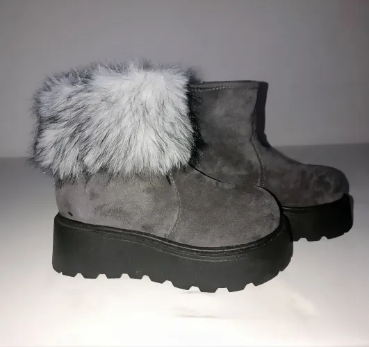 bota de inverno plataforma tamanho 34