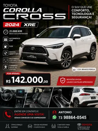 Toyota Corolla Cross XRE 2.0 16V Flex AUT 2024