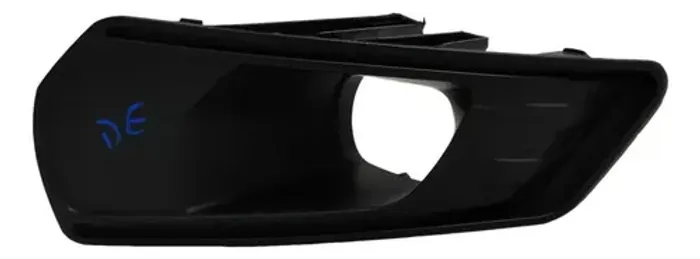 Moldura Farol Milha Esquerdo Ford Ranger 2018 Preto Esquerdo