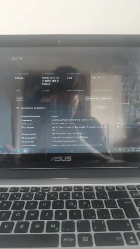 NOtebook asus i7 + 8gb ram + 500gb ssd
