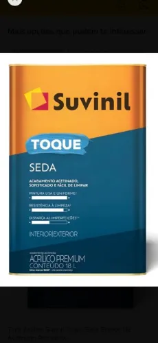 Tinta toque de seda Suvinil 18L !!!