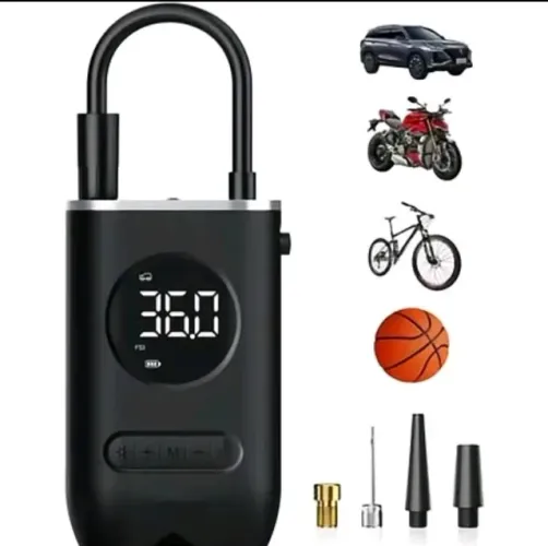 Mini Compressor de ar portátil Digital - USB - Calibrador de Pneu