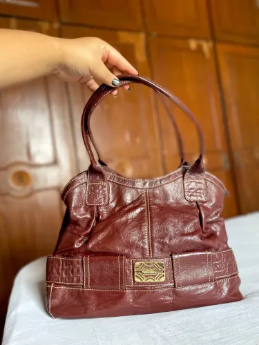 Bolsa Anandra Couro Legítimo Vintage Original
