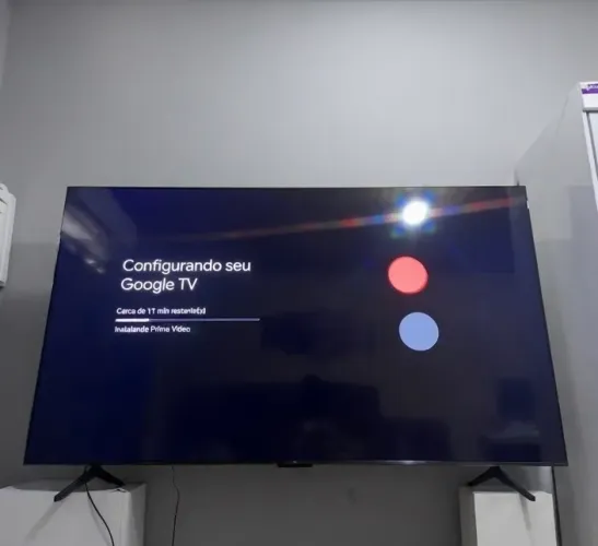Smart TV 75? QLED 4K TCL (Google TV) - Nova, 3 meses de uso com NF