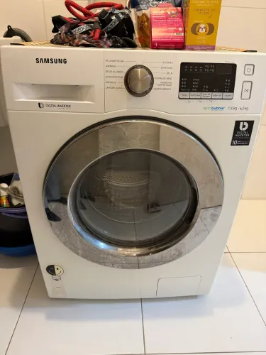 Lava e Seca Samsung EcoBubble Digital Inverter 11kg/6kg 220V - Excelente estado