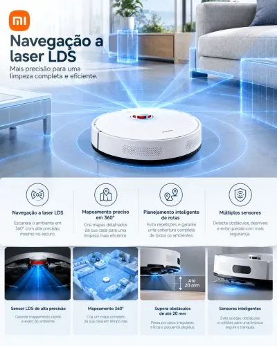 Xiaomi Robot Vacuum 5.000Pa - Original, Novo e Bivolt NOVO ? ORIGINAL ? NA CAIXA ? BIVOLT