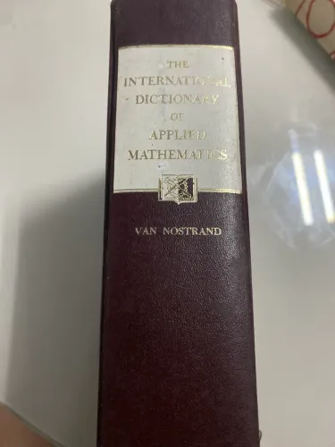 Livro The International Dictionary of Applied Mathematics (Capa Dura / Raro)