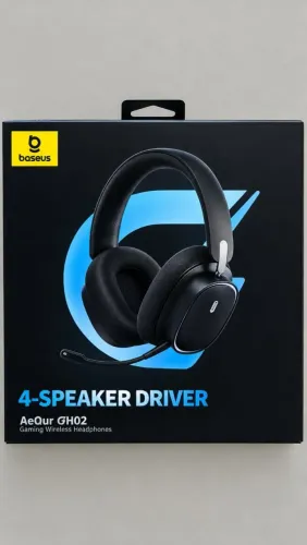 Baseus AeQur GH02 Headset Gamer Sem Fio - Novo e Lacrado