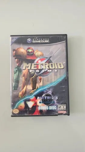 jogo metroid prime com bonus disk gamecube completo com manuais
