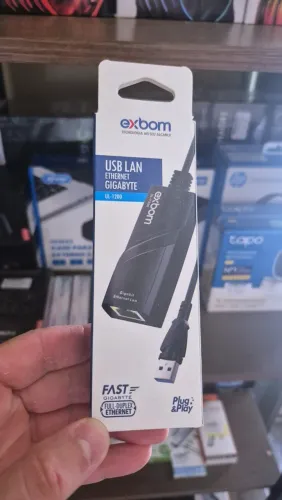 Adaptador USB 3.0 internet cabo RJ-45, novo, lacrado, com garantia!