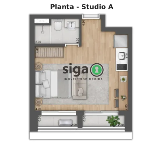Studio à venda nos Jardins - O endereço mais desejado de São Paulo.