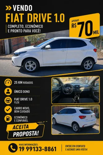 Fiat Argo Drive 1.0 6V Flex 2025