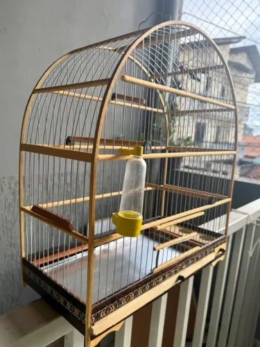 Gaiola para passarinhos de arame COMPLET