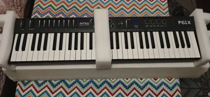Teclado Controlador Midi Amw P61x Usb 61 Teclas (Usado)