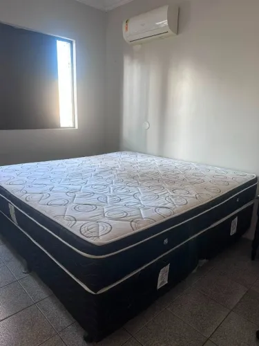 Cama box casal king - colchão ortobom