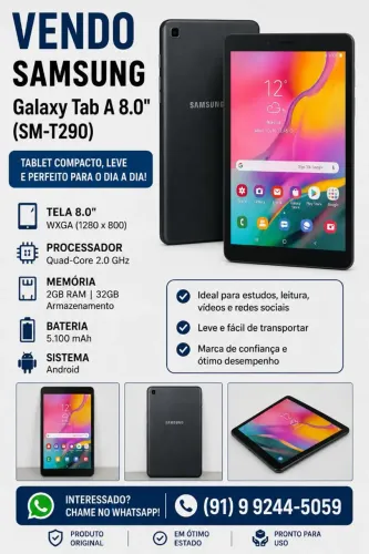 Vendo Tablet Samsung Tab A 8.0"