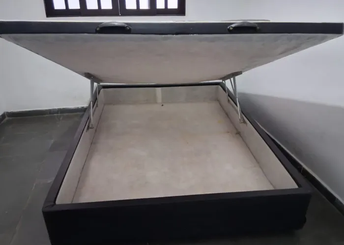 Cama box bau casal padrão + cabeceira