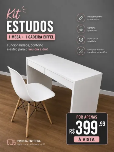Kit Mesa e Cadeira Promoção 