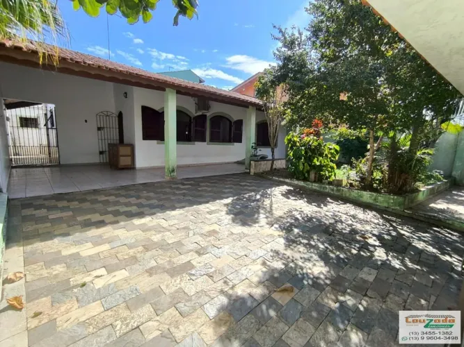 Casa para Locação em Peruíbe, Sambura, 3 dormitórios, 1 suíte, 1 banheiro, 2 vagas