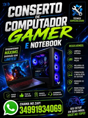 Manutenção de PCs e notebook