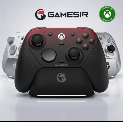 Controle Gamesir G7 Pro Xbox Pc Android Com Dock Hall Rgb Cor Vermelho/Preto