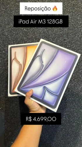 iPad Air M3 128GB Lacrado | Novo | Garantia