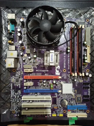 Placa mãe ECS N650i SLI e6400 1gb 7300GT