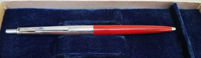 Caneta Sheaffer Sheaffer Cartridge Pen Series Original Mad in USA Vermelha Cromada Anos 70
