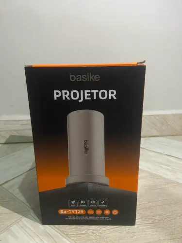 Projetor Basike Inteligente Telescópico com Wi-Fi e Bluetooth, Full HD 4K 