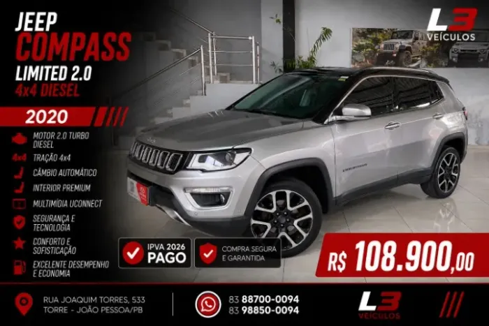 Jeep Compass Limited 2.0 4X4 Diesel 16V Aut. 2020