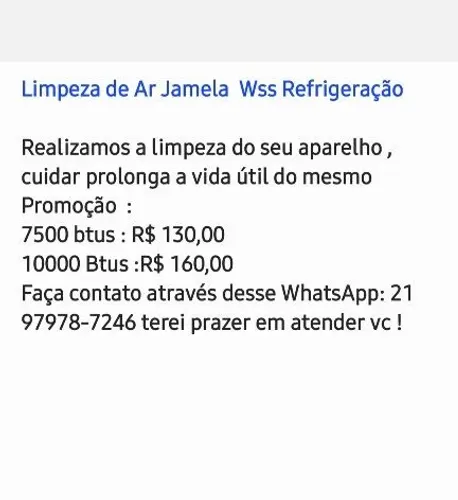 Limpeza de ar Janela