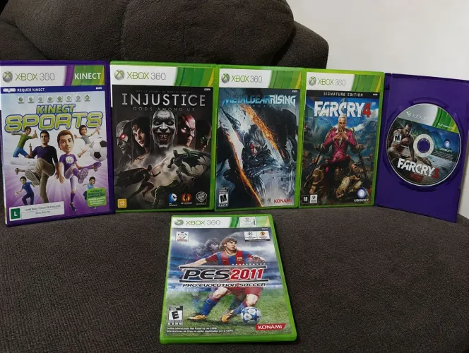 6 jogos originais de Xbox 360