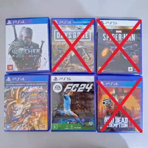 Jogos de PS4 e PS5 (Leia a descrição)