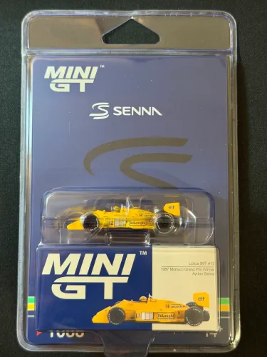 Mini Gt Formula 1 Lotus 99t #12 Ayrton Senna 1987 Gran Prix Monaco