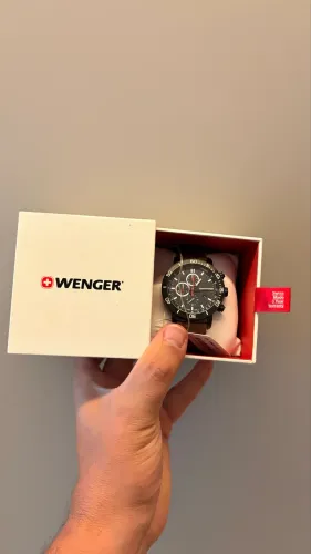 Relógio Wenger Inox Preto Suíço 011843107