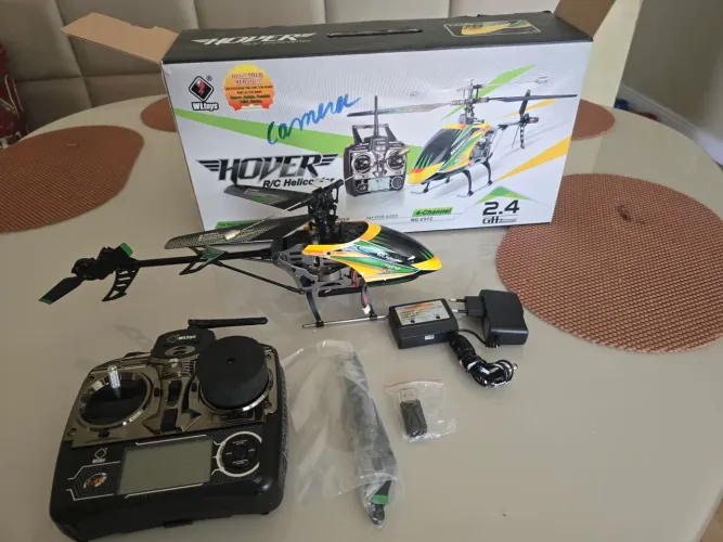 Helicóptero WLTOYS V912 Brushless 4 canais Rtf + Câmera