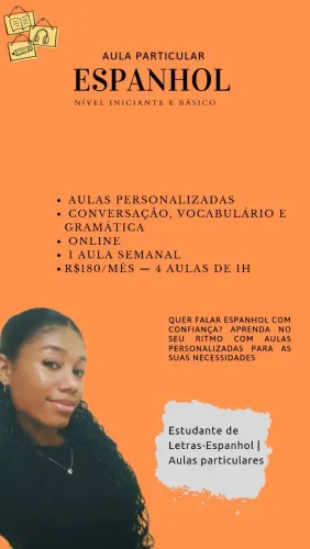 Aula particular de espanhol!