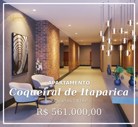 Apartamento Moderno em Coqueiral de Itaparica - Vila Velha com Lazer Completo