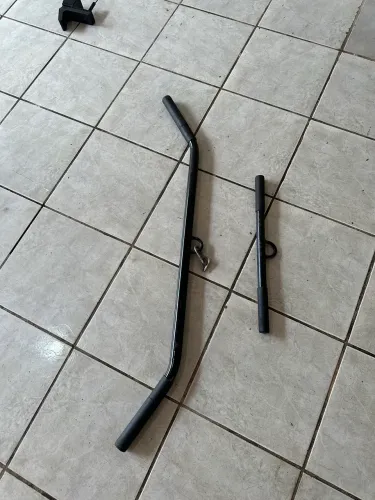 Kit de Barras para Polia / Crossover (Puxada Alta Aberta + Tríceps Pulley)