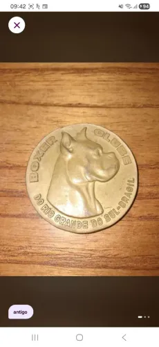 Antiga medalha Canina