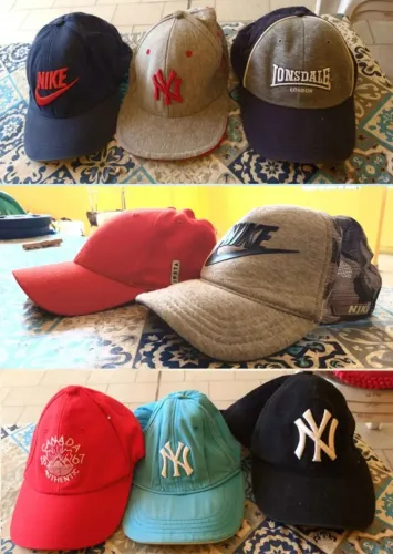 Lote 8 Bonés Streetwear: Nike, NY Yankees, Lonsdale London + Básicos