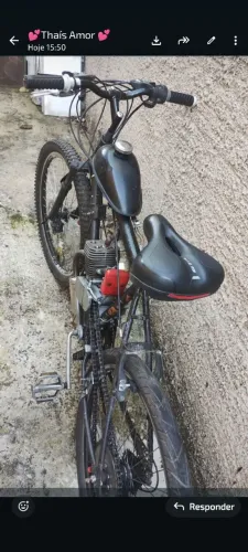 Estou vendendo essa bicicleta motorizada aro 29 funcionando 
